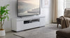 Garbo 63" Modern TV Stand with Storage and Cable Management for TVs up to 70"- White|Meuble pour téléviseur moderne Garbo de 63 po avec rangement et système de gestion des câbles pour téléviseurs jusqu’à 70 po - blanc