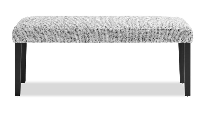 Banc de salle à manger Libra de 48 po (L) en tissu de polyester - gris