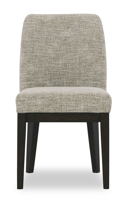 Ensemble de salle à manger Metro 7 pièces avec table, rallonge de 72 po à 90 po (L), base à tréteaux et 6 chaises - brun