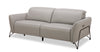 Riviera Top-Grain Genuine Leather Power Reclining Sofa - Light Grey | Sofa à inclinaison électrique Riviera en cuir véritable de qualité supérieure - gris clair