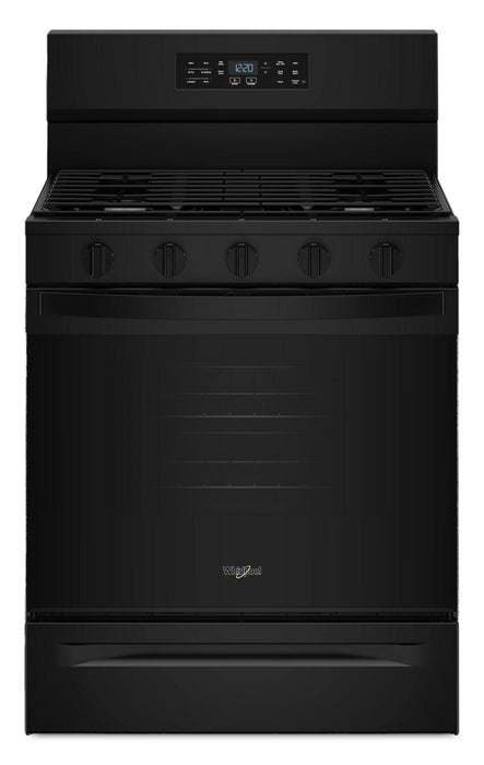 Cuisinière à gaz Whirlpool de 5,0 pi3 avec cuisson à air – noire - WFGS5730SB