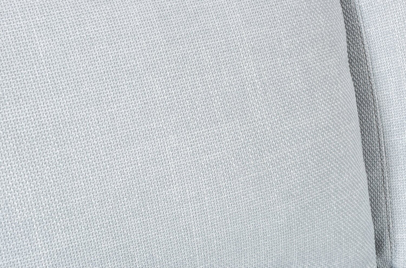 Sofa River de 87 po en tissu d’apparence lin avec base et pattes en bois - gris