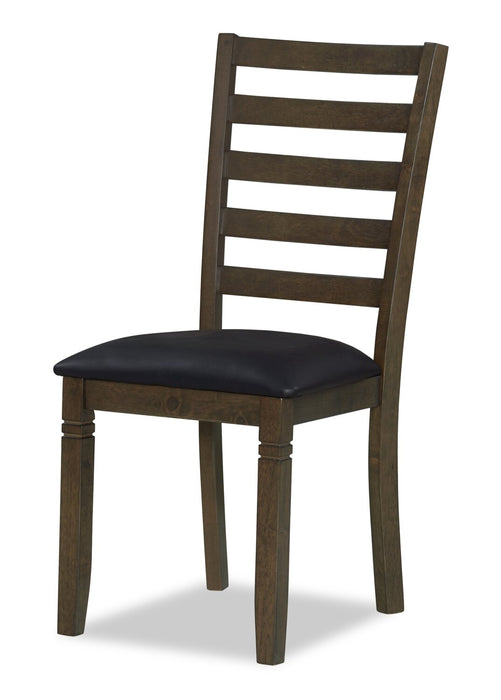 Ensemble de salle à manger Devon 5 pièces avec table et 4 chaises - 60 po (L), bois - brun foncé