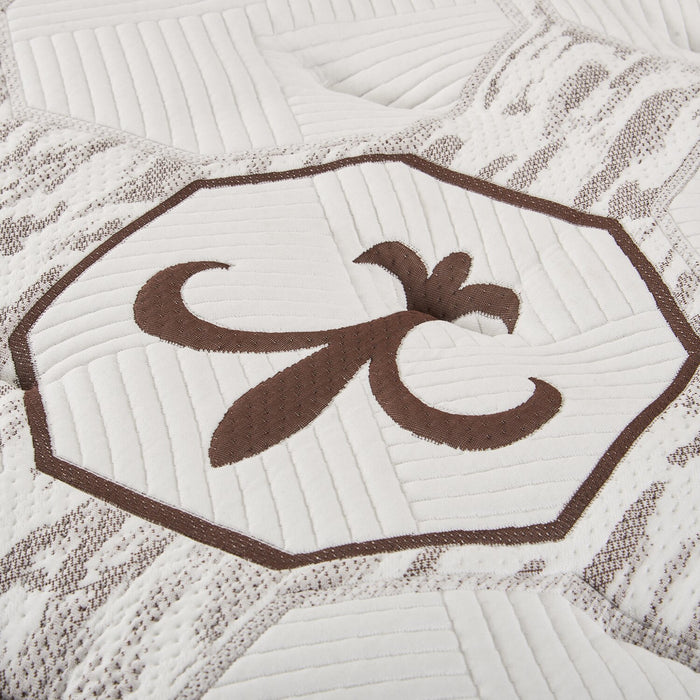 Ensemble matelas moyen luxueux à plateau-coussin Burnley de Stearns & Foster pour grand lit