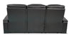 Elite 86" Genuine Leather Massage Power Reclining Sofa with Power Headrests and Storage Arms - Black | Sofa de massage à inclinaison électrique Elite de 86 po en cuir véritable avec appuie-têtes électriques et accoudoirs de rangement - noir