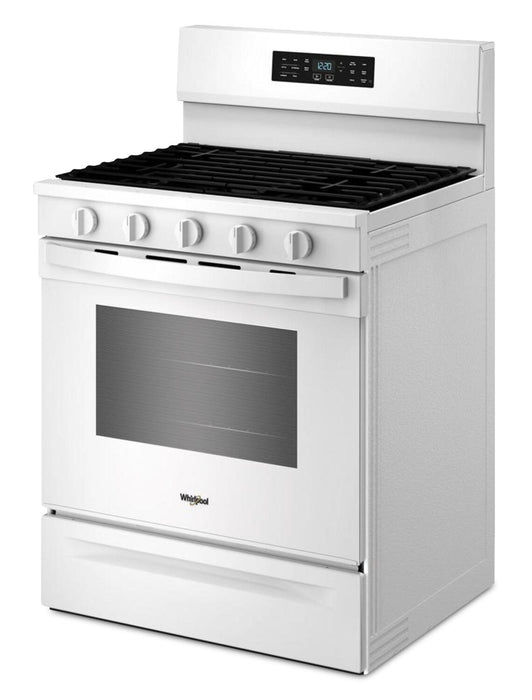 Cuisinière à gaz Whirlpool de 5,0 pi3 avec cuisson à air – blanche - WFGS5730SW
