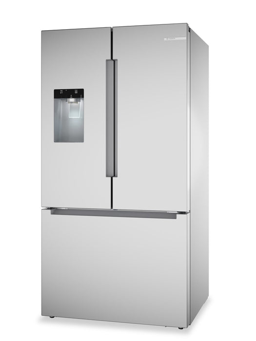 Réfrigérateur intelligent Bosch série 100 de 36 po et de 26 pi3 à portes françaises - acier inoxydable - B36FD10ENS