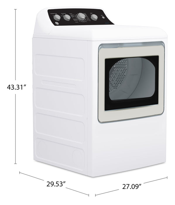 Sécheuse électrique GE de 7,2 pi³ avec cycle SaniFresh - blanche - GTD49EBMRWS