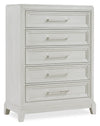 Commode verticale Vida de 38 po (L) x 52 po (H) à 5 tiroirs pour la chambre à coucher - sable