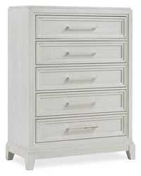  Commode verticale Vida de 38 po (L) x 52 po (H) à 5 tiroirs pour la chambre à coucher - sable