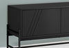 Jae 59" Modern TV Stand with Storage and Cable Management for TVs up to 65"- Black|Meuble pour téléviseur moderne Jae de 59 po avec rangement et système de gestion des câbles pour téléviseurs jusqu’à 65 po - noir