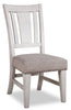 Willow 7pc Dining Set with Table & 6 Chairs, 84-106"W Extension - Rustic White & Brown | Ensemble de salle à manger Willow 7 pièces avec table, rallonge de 84 po à 106 po (L) et 6 chaises - blanc rustique et brun