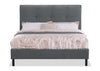 Amos Upholstered Headboard in Charcoal Fabric, Tufted - Full Size | Tête de lit rembourrée Amos en tissu anthracite capitonné - format lit double