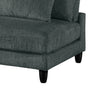 Lounge 5-Piece Chenille Armless Modular Sectional – Grey | Sofa sectionnel modulaire sans accoudoirs Lounge 5 pièces en chenille - gris