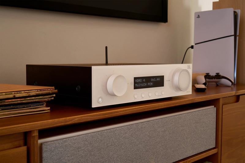 Récepteur AV à 5.2 canaux JBL MA310 4K – blanc (JBLMA310WHTAM)
