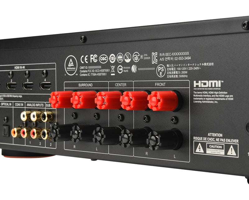 Récepteur AV à 5.2 canaux JBL MA310 4K – blanc (JBLMA310WHTAM)