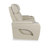 Zen 40" Leather-Look Fabric Power Reclining Massage Chair with Power Headrest and Heated Seat - Apricot | Fauteuil de massage à inclinaison électrique Zen de 40 po en tissu d’apparence cuir avec appuie-tête électrique et siège chauffant - abricot