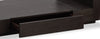 Perrin 50" Modern Glass Top Coffee Table with Storage and Shelf - Graphite | Table à café moderne Perrin de 50 po avec dessus de table en verre, rangement et tablette - graphite
