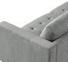 Metro 2-Piece Left-Facing Fabric Sectional with Chaise and Tufted Seat Cushions - Grey | Sofa sectionnel de gauche Metro 2 pièces en tissu avec fauteuil long et coussins de siège capitonnés - gris