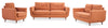 Cosmo 57" Fabric Loveseat with Tufted Back Cushions - Orange | Causeuse Cosmo de 57 po en tissu avec coussins de dossier capitonnés - orangée