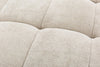 Kort & Co. Oaklyn Modular 77" Fabric Loveseat with Tufted Seat Cushions - Beige | Causeuse modulaire Oaklyn Kort & Co. de 77 po en tissu avec coussins de siège capitonnés - beige