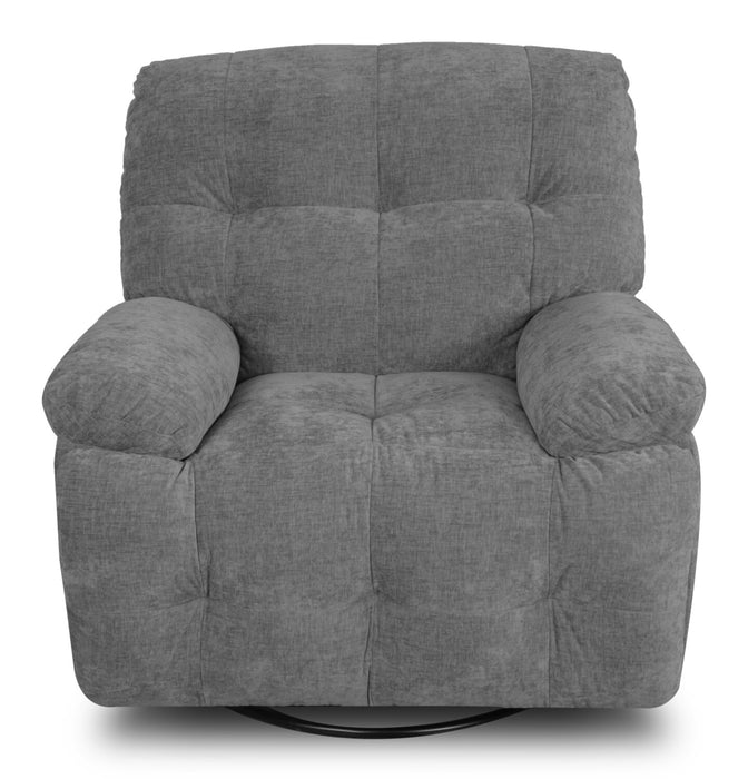 Fauteuil à inclinaison électrique Sway de 38,6 po avec bercement automatique - gris