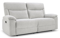 Sofa à inclinaison manuelle Spencer de 80,9 po en tissu de chenille - gris