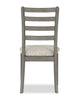 Cove Dining Chair with Cushion Fabric Seat, Ladder-Back – Grey | Chaise de salle à manger Cove avec siège rembourré en tissu et dossier en échelle - grise