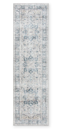 Carpette longue Melis grise lavable - 2 pi x 7 pi