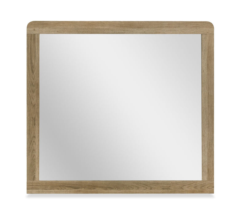 Miroir de commode de chambre à coucher Sable - brun clair