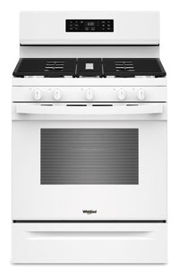  Cuisinière à gaz Whirlpool de 5,0 pi³ et de 30 po avec cuisson à air - blanche - WFGS4530SW