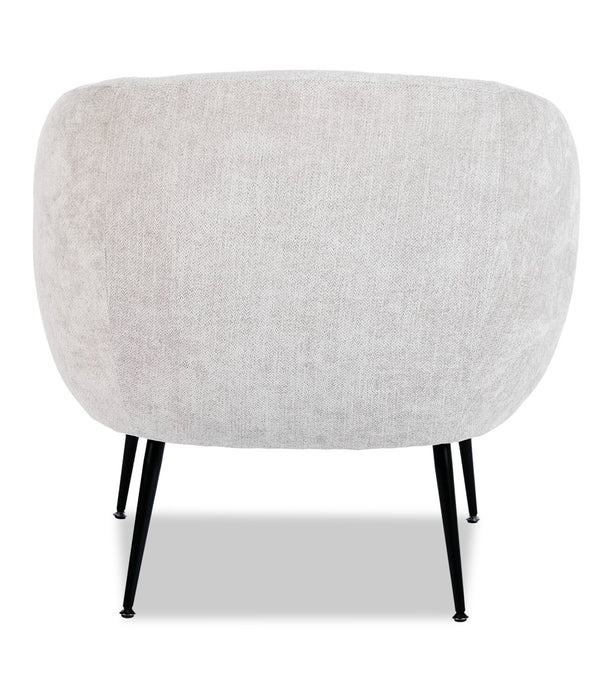 Fauteuil d’appoint Nova de 28,7 po en tissu bouclé - gris clair