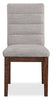 Boden Dining Chair with Polyester Fabric  - Beige & Brown | Chaise de salle à manger Boden en tissu de polyester - beige et brune