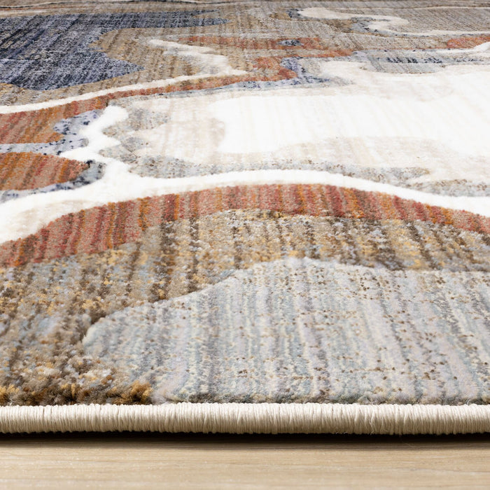 Carpette Janey multicolore - 7 pi 10 po x 10 pi 2 po