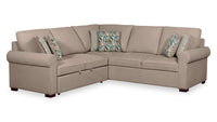 Sofa-lit sectionnel Haven de Scott Living 3 pièces en tissu de chenille - taupe