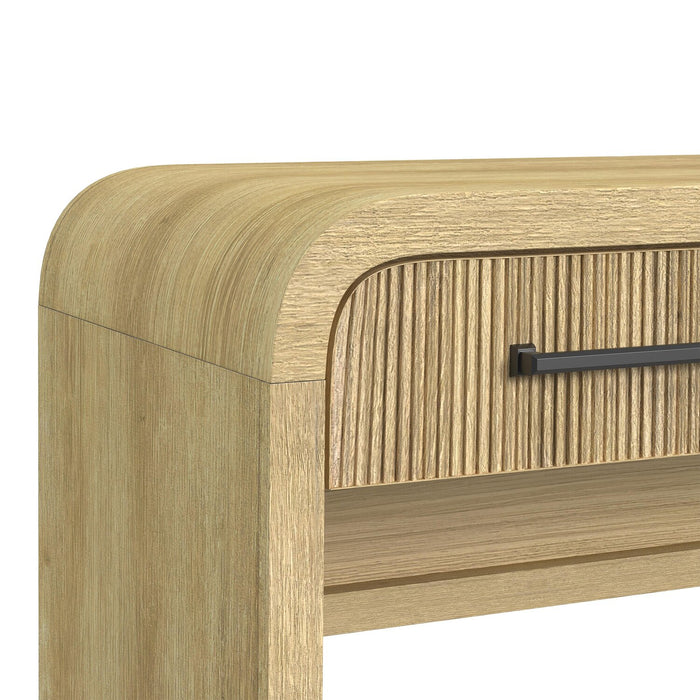 Bureau moderne Scott Living Lenore de 54 po avec rangement - naturelle
