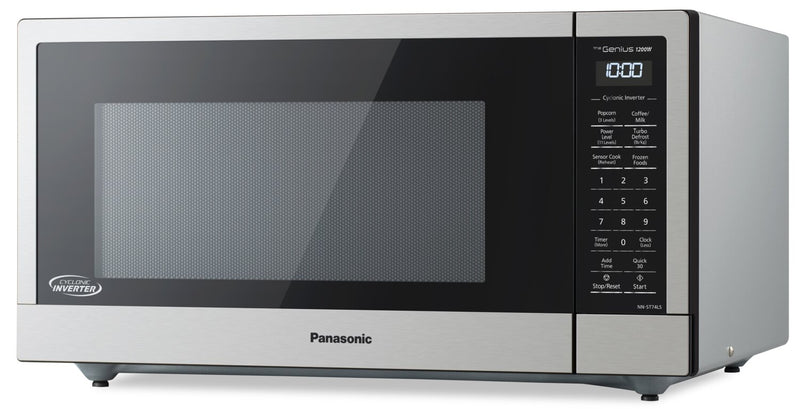 Four à micro-ondes de comptoir Panasonic de 1,2345 pi3 avec technologie InverterMD à cyclones - NNST74LSC
