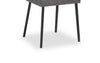 Ezra Dining Chair, Vegan Leather, Metal – Grey | Chaise de salle à manger Ezra en cuir végétalien et en métal - grise
