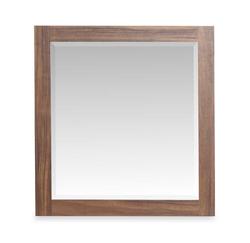  Miroir de commode de chambre à coucher Dante de Scott Living - brun