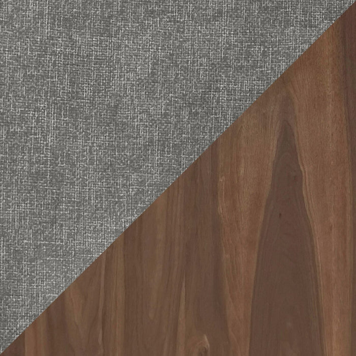 Ensemble de salle à manger Rain 7 pièces avec table de 72 po (L) et 6 chaises grises - gris et brun