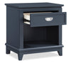 Quinn Bedside 1-Drawer Nightstand with Shelf, 24"W x 26"H - Blue | Table de nuit Quinn de 24 po (L) x 26 po (H) à 1 tiroir avec tablette - bleue