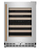 Kitchenaid® 24" Undercounter Wine Cellar with Full-Extension Wood-Front Racks - Stainless Steel - KUWR524SPS | Cellier à vin KitchenAid de 24 po sous le comptoir avec grilles à extension complète à devant en bois - acier inoxydable - KUWR524SPS