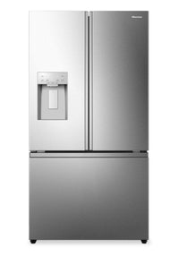 Réfrigérateur Hisense de 30 pi3 et de 36 po à portes françaises - acier inoxydable résistant aux traces de doigts - HRF300P7DSE
