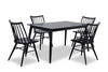 Astro Dining Table, Tapered Legs, 59.1"W - Black | Table de salle à manger Astro de 59,1 po (L) avec pattes effilées - noire