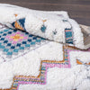 Ellis Multi-Colour Geometric Shag Area Rug - 7'11" x 10'10" | Carpette à poil long Ellis multicolore à motif géométrique - 7 pi 11 po x 10 pi 10 po