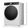Hisense 24" 3.1 Cu. Ft. Front Load Washer with Steam Wash - White - WF5S2845BW | Laveuse Hisense à chargement frontal de 3,1 pi3 et de 24 po avec lavage à la vapeur - blanche - WF5S2845BW