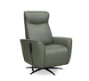 Serene 31" Genuine Leather Power Reclining Massage Chair with Power Headrest and Heated Seat - Green | Fauteuil de massage à inclinaison électrique Serene de 31 po en cuir véritable avec appuie-tête électrique et siège chauffant - vert