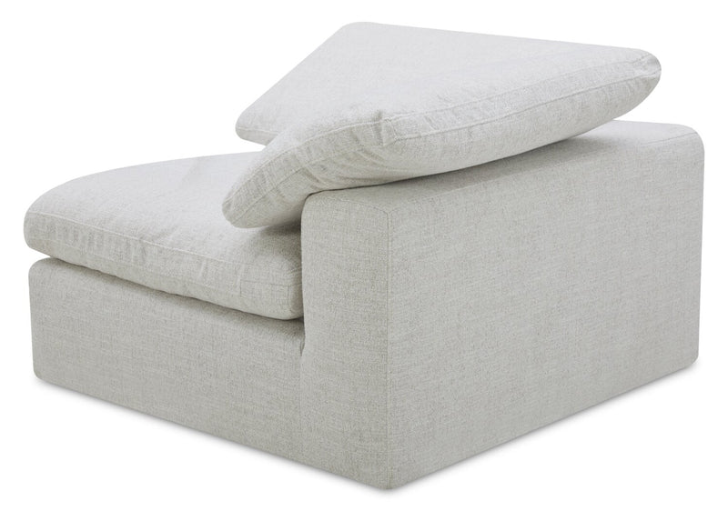 Sofa sectionnel à inclinaison électrique modulaire Sky 6 pièces en tissu avec console et coussins en duvet et plumes - blé Nathan