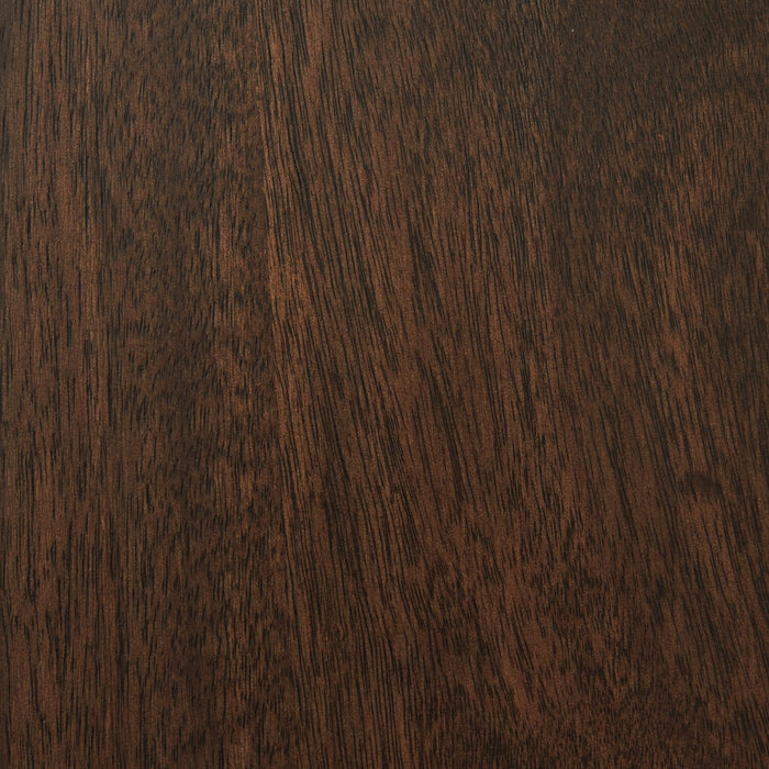 Table à café Barlow de 52 po de style moderne du milieu du 20e siècle en bois massif - brune