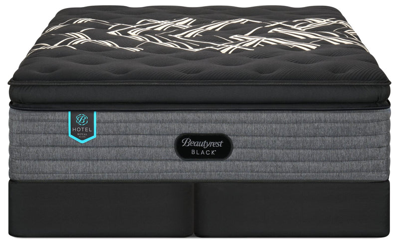Ensemble matelas à Euro-plateau épais moelleux Royal Suite de série Hotel de Beautyrest BlackMD pour très grand lit